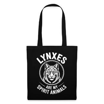 Lynx Dictions Lynx Drôle de cadeau de lynx - Sac en tissu - noir - Devant