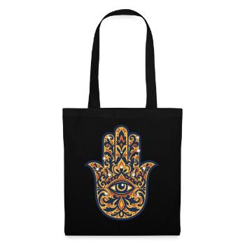Symbole de la Géométrie Sacrée de la Méditation Spirituale - Sac en tissu - noir - Devant