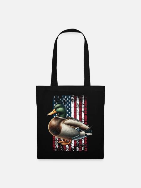 Mallard Duck US Stockente - Stoffbeutel - Schwarz