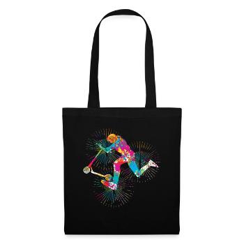 Trottinette Roller - Sac en tissu - noir - Devant