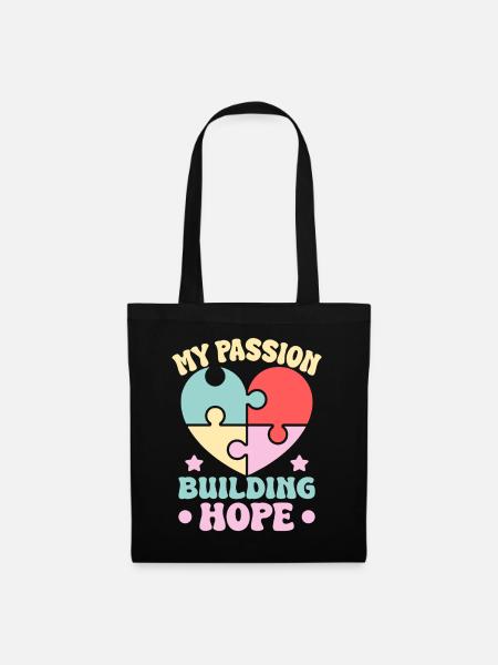 Volunteer Appreciation My Passion Building - Stoffbeutel - Schwarz