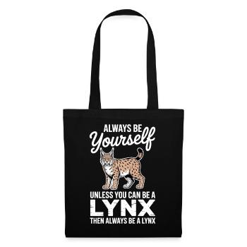 Lynx Dictions Lynx Drôle de cadeau de lynx - Sac en tissu - noir - Devant