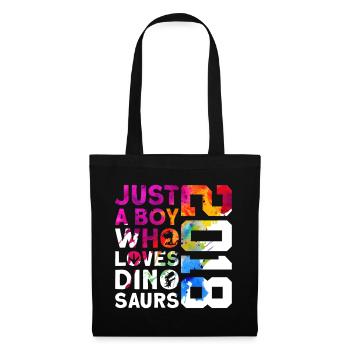 DINO 2018 DINOSAUR 8E ANNIVERSAIRE - Sac en tissu - noir - Devant