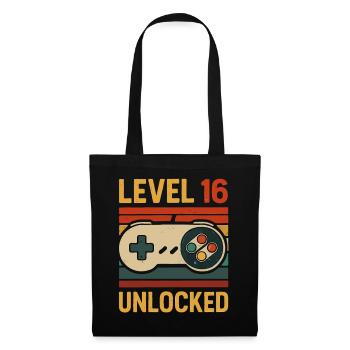 Gaming pour le 16e anniversaire - Sac en tissu - noir - Devant
