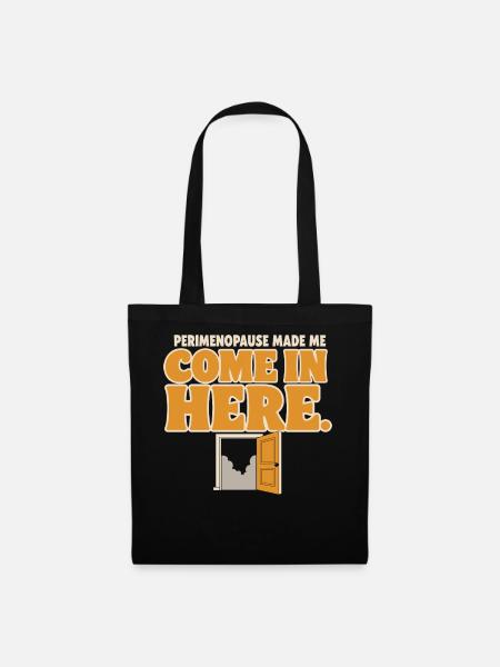 Perimenopause Brain Fog Menopause Midlife Geschenk - Stoffbeutel - Schwarz
