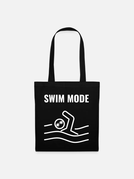 Schwimmen Swim Mode - Stoffbeutel - Schwarz