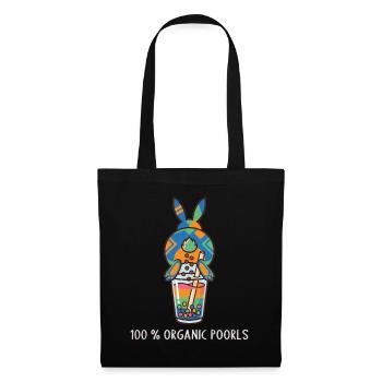 Cute Bunny Funny Boba Bubble Tea - Tote Bag - black - Front