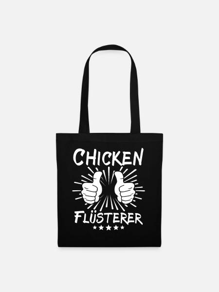 Chicken Flüsterer - Stoffbeutel - Schwarz