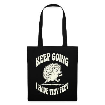 Keep Going Tiny Feet Motivation - Tote Bag - black - Front