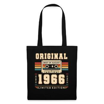 60th Birthday Gift August Vintage 1966 - Tote Bag - black - Front