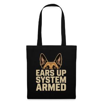 Système Ears Up Belgique armé Malinois - Sac en tissu - noir - Devant