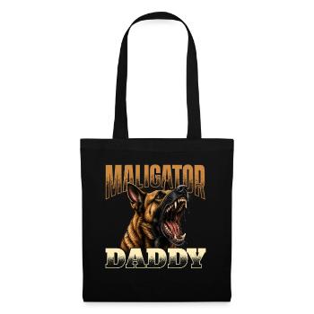 Maligator Daddy Belgian Malinois Dad - Tote Bag - black - Front