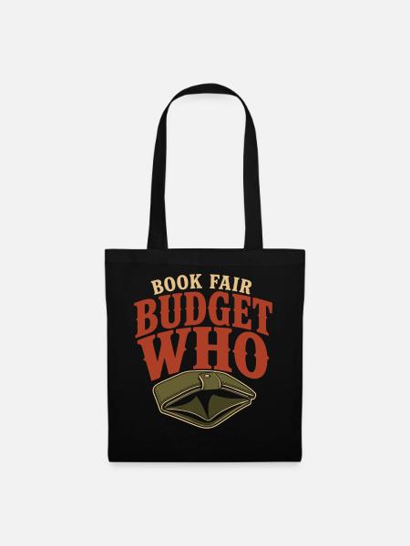 Buchmesse-geschenk Für Finanziell Geschädigte - Stoffbeutel - Schwarz