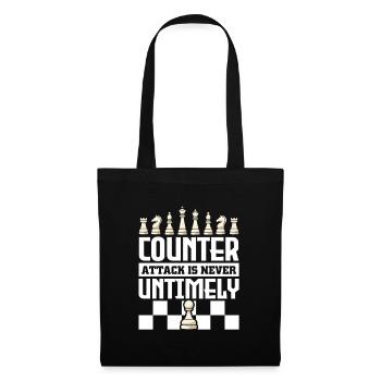 Chess Chess Player Chessboard - Tote Bag - black - Front