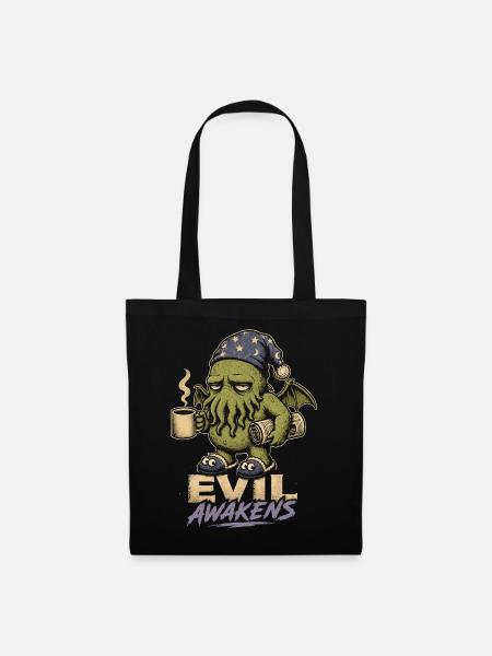 Evil Awakens: Cosmic Coffee - Tote Bag - black
