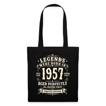 Cadeau pour son 69e anniversaire 1957 Homme Vintage Rétro - Sac en tissu - noir - Devant