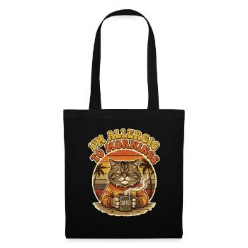 Cat I'm allergic to Morgende - Tote Bag - black - Front