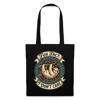 Fait amusant et sarcastique drôle, je m’en fiche - Sac en tissu - noir - Devant