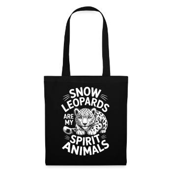 Snow Leopard Sayings Cute Snow Leopard Gift - Tote Bag - black - Front