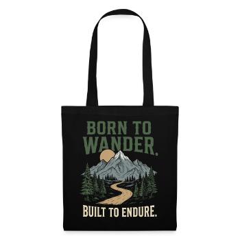 Trail Running - Born to Wander, Built to Endure - Tote Bag - black - Front