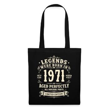 55th Birthday Gift 1971 Man Vintage Retro - Tote Bag - black - Front