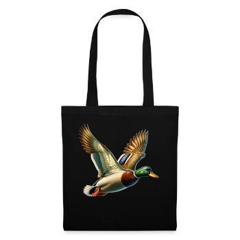 Canard colvert stockente - Sac en tissu - noir - Devant
