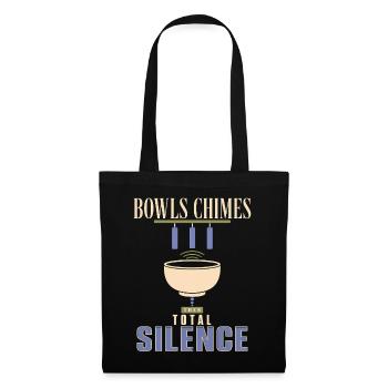 Klangbad Klangheilung Singing Bowl Gift - Tote Bag - black - Front