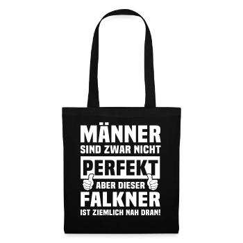 Falkner - Stoffbeutel - Schwarz - Vorne
