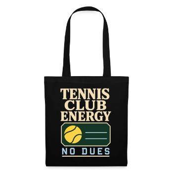 Tennisclub Tenniscore Keine Mitgliedschaft, Nur - Stoffbeutel - Schwarz - Vorne