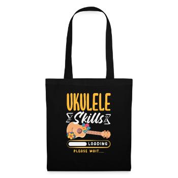 Lustiges Ukulele Designs Und Sprüche - Stoffbeutel - Schwarz - Vorne
