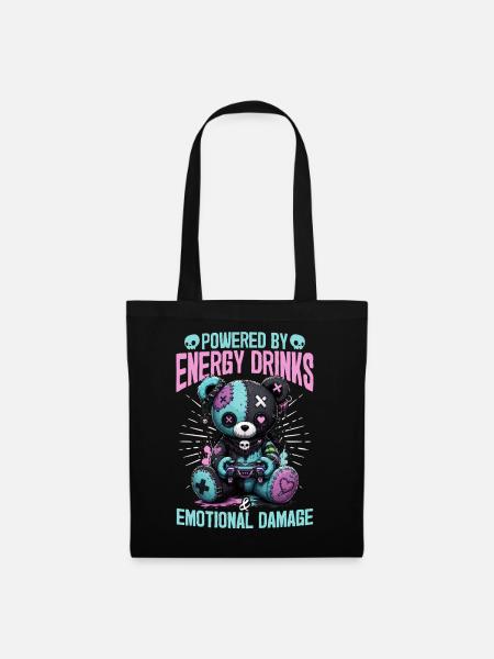 Pastel Goth Soft Goth Gaming Gamer - Stoffbeutel - Schwarz