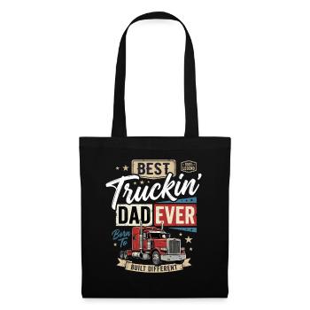 Best Truckin Dad Ever - Stoffbeutel - Schwarz - Vorne