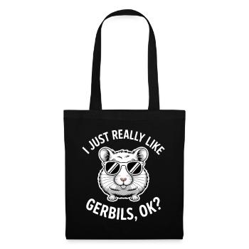 Mongolian racing rat sayings gerbil gift - Tote Bag - black - Front