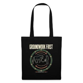 Horse Trainer Groundwork First Round Pen Diagram - Tote Bag - black - Front
