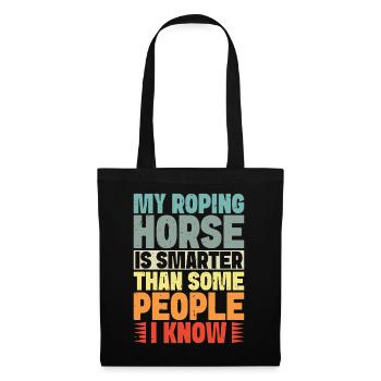 Hobby Horse Rider My Horse Smarter People English - Tote Bag - black - Front