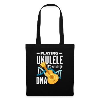 Lustiges Ukulele Designs Und Sprüche - Stoffbeutel - Schwarz - Vorne