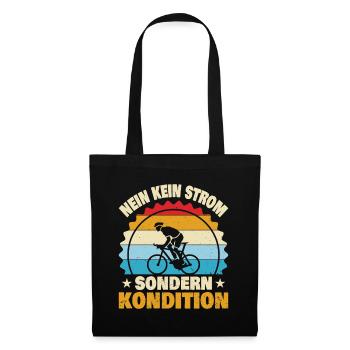 Kein Strom - Stoffbeutel - Schwarz - Vorne