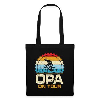 Opa On Tour - Stoffbeutel - Schwarz - Vorne