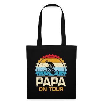 Papa On Tour - Stoffbeutel - Schwarz - Vorne
