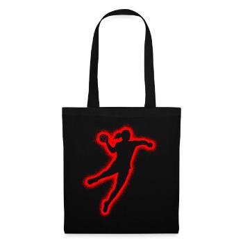 Joueuse de handball Handball féminine - Sac en tissu - noir - Devant