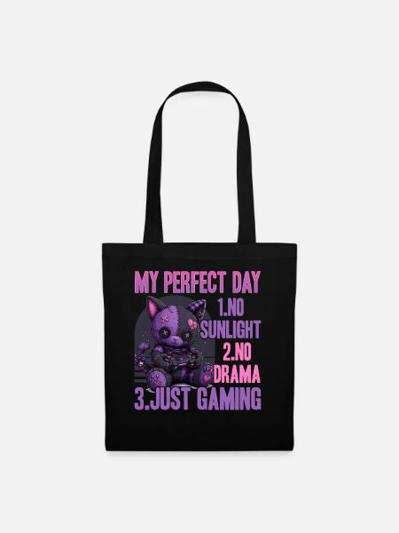 Pastel Goth Soft Goth Gaming Gamer - Stoffbeutel - Schwarz