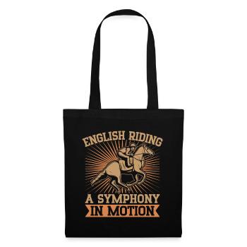 Hobby Horse Rider SYmphony In Motion English - Stoffbeutel - Schwarz - Vorne