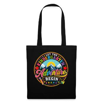 Aventure Maternelle Rentrée Scolaire Colorée - Sac en tissu - noir - Devant