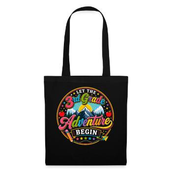 Aventure CE2 Rentrée Scolaire CE2 Colorée - Sac en tissu - noir - Devant