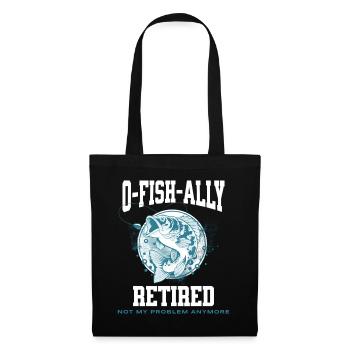 Ofishally Retired Pun - Tote Bag - black - Front