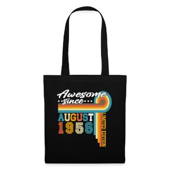 August 1956 Vintage Retro Birthday Gift - Tote Bag - black - Front