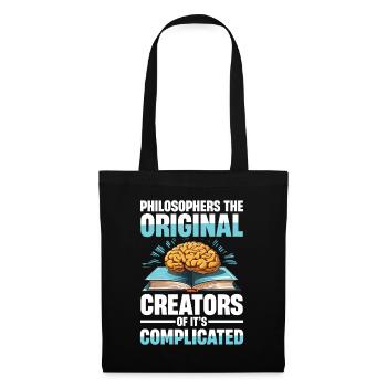 Philosophie Humor Philosophers The Original - Sac en tissu - noir - Devant
