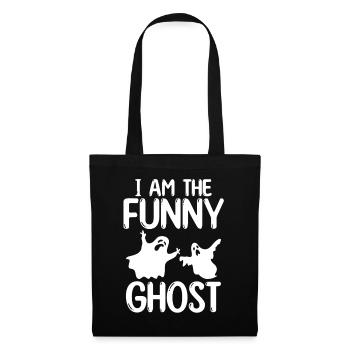 Halloween Ghost - I am the Funny ghost - Stoffbeutel - Schwarz - Vorne