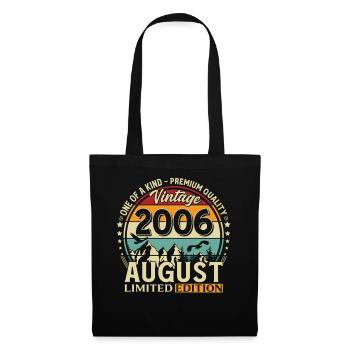 Cadeau de 20e anniversaire Mari Original août 2006 - Sac en tissu - noir - Devant