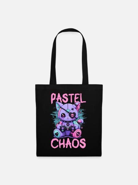 Pastel Goth Soft Goth Gaming Gamer - Stoffbeutel - Schwarz